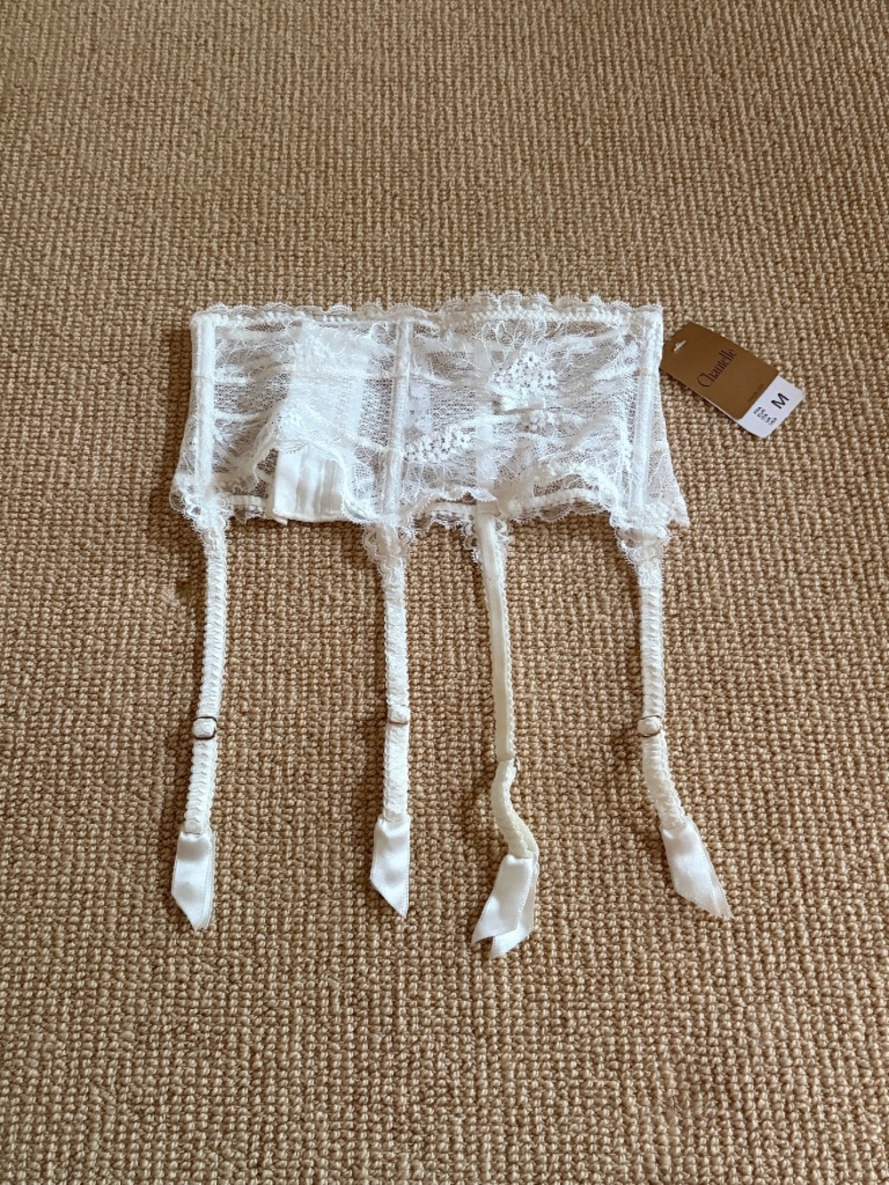 Chantelle Lace Garter Belt, Size Medium NWT